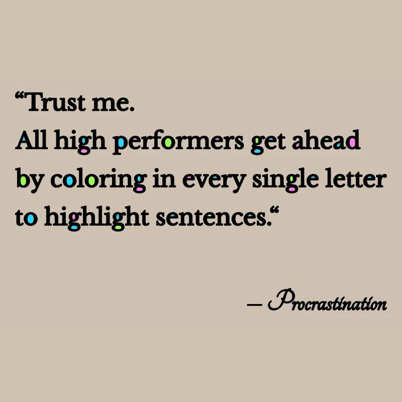 Procrastination