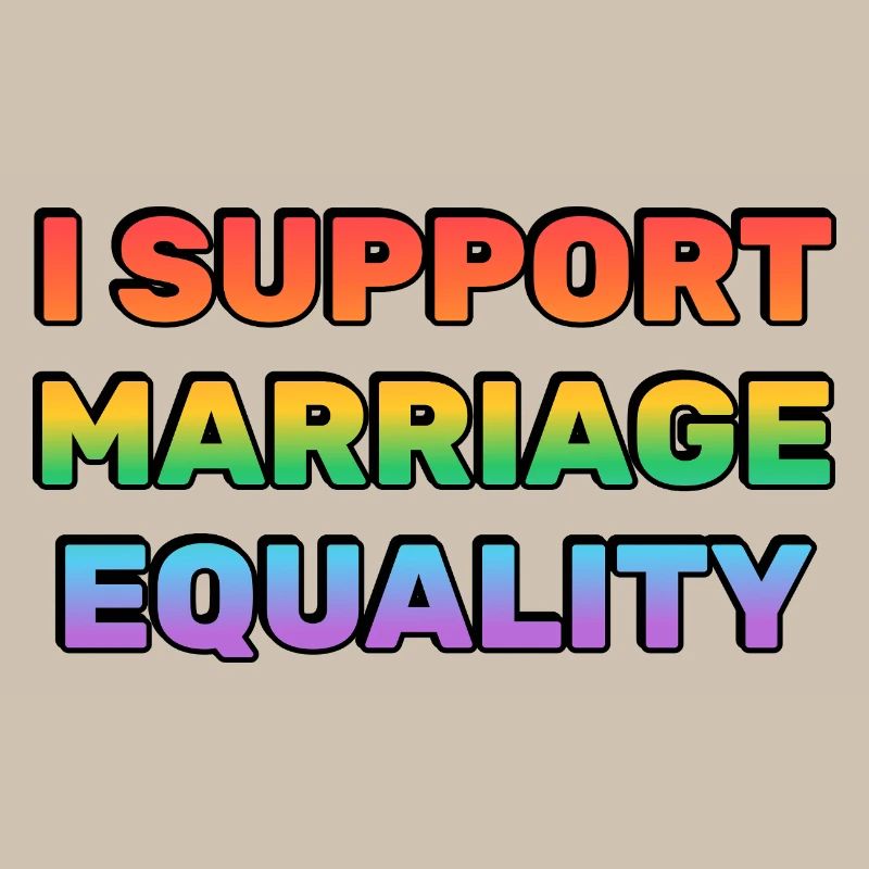 Support Marriage Equality Rainbow Colours