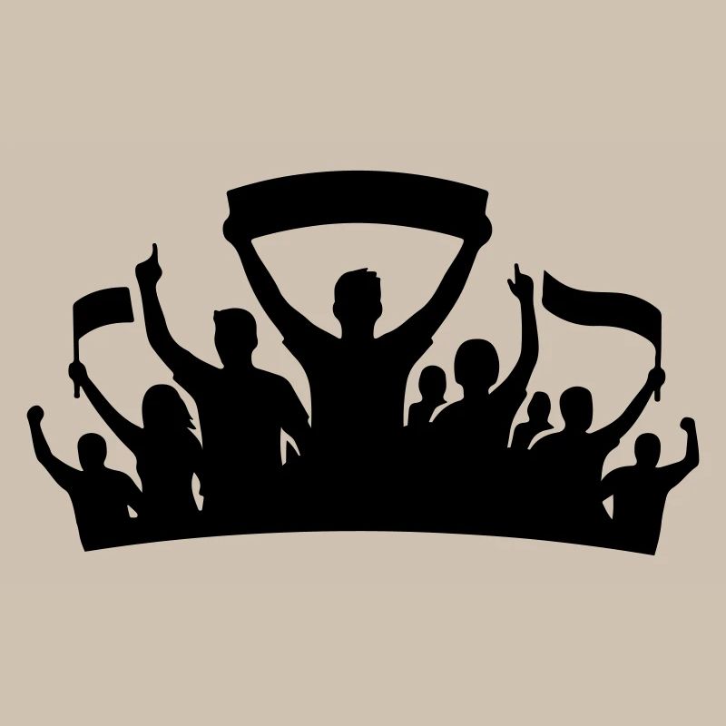 Fans Group Silhouette