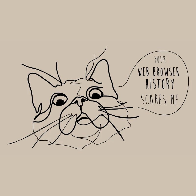 Cat Meme - Historique du navigateur Web effrayant