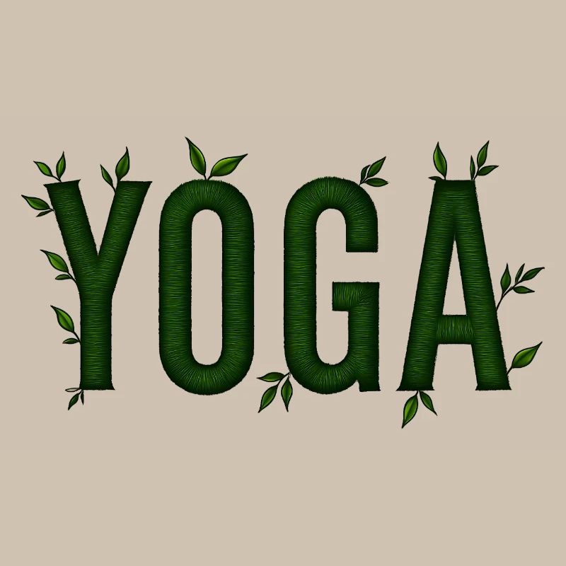 Yoga Vert Feuillage Texturé