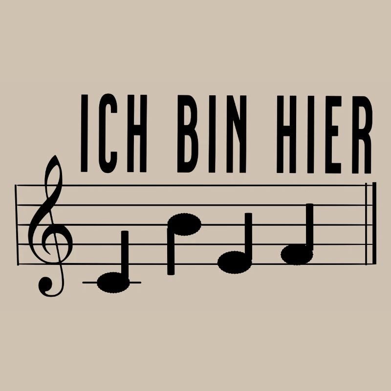 Ich bin hier Chef Notenschrift Chorleiter Dirigent