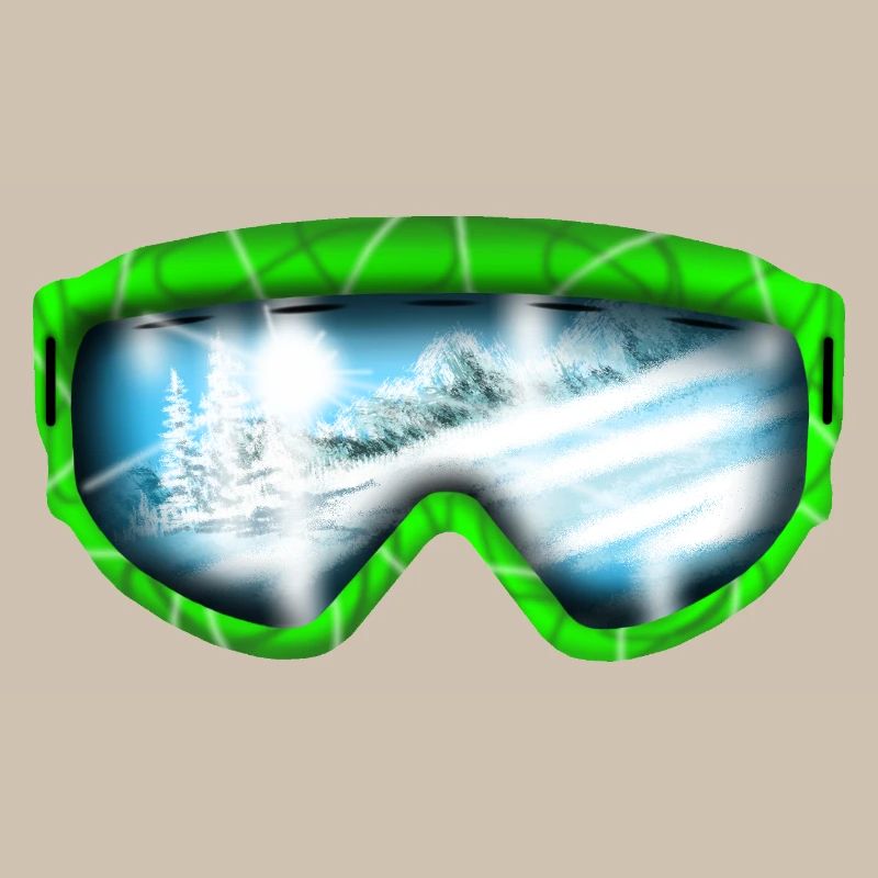 Glacier View Neon Goggle Design