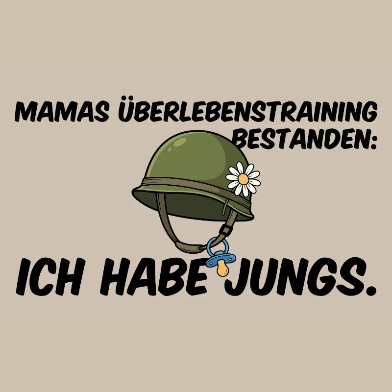 Jungs Mama Überlebenstraining Helm Muttertag