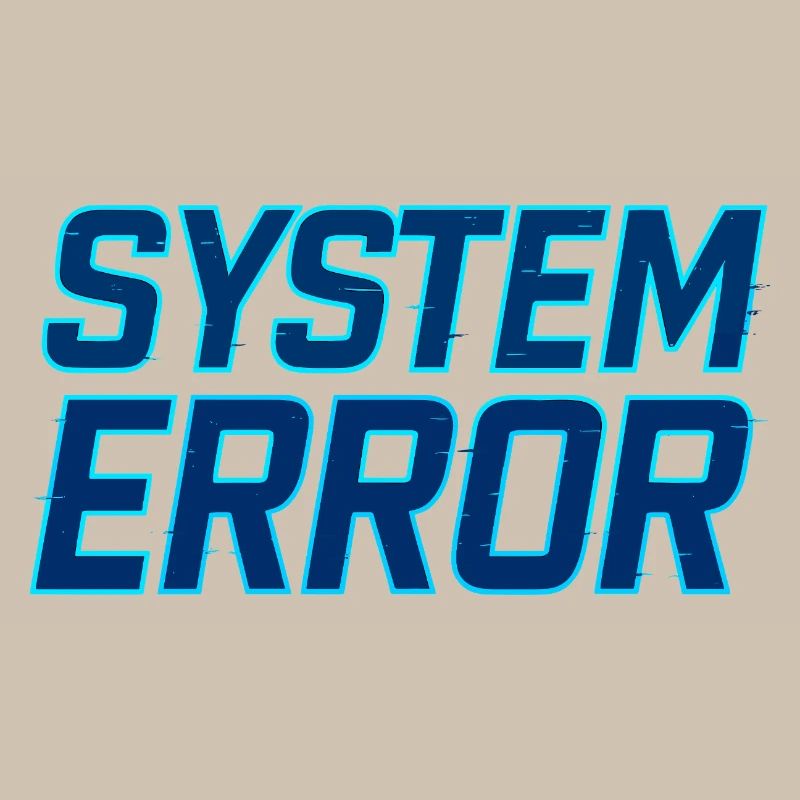 Systemfehler Glitch Design