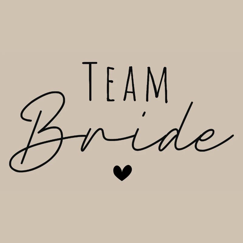 Team Bride Handwritten 