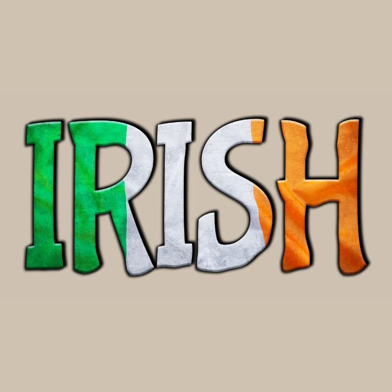 Irish Flag Letters Patchwork