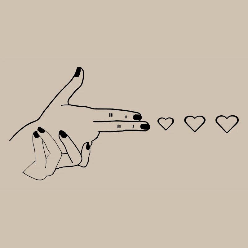 Herz ich Liebe dich Pistole