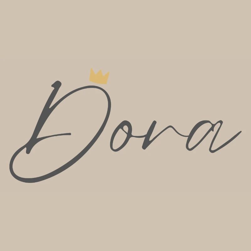 Prinzessin Dora Crown Hemd – Name mit Buchstabe D