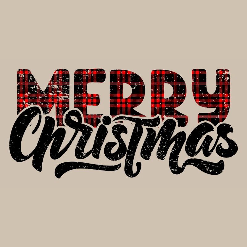 Plaid Glitch Typography