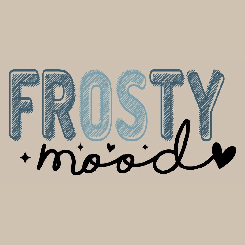 Frostiger Text im eisigen Stil