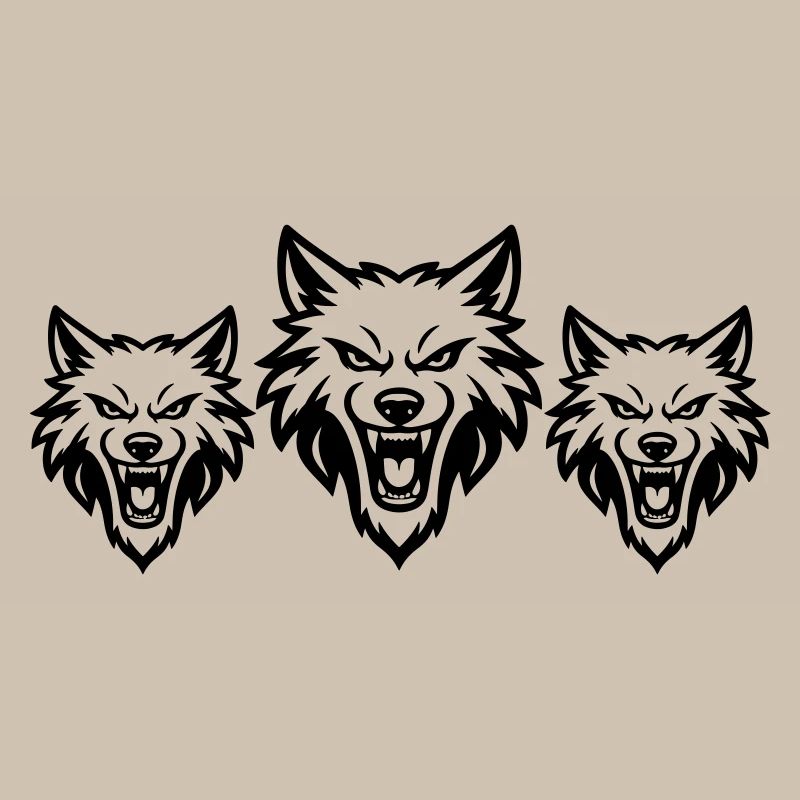 Meute d’équipe de loups