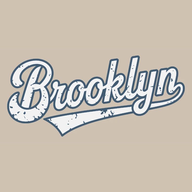 Brooklyn Vintage Worn Effect Typography