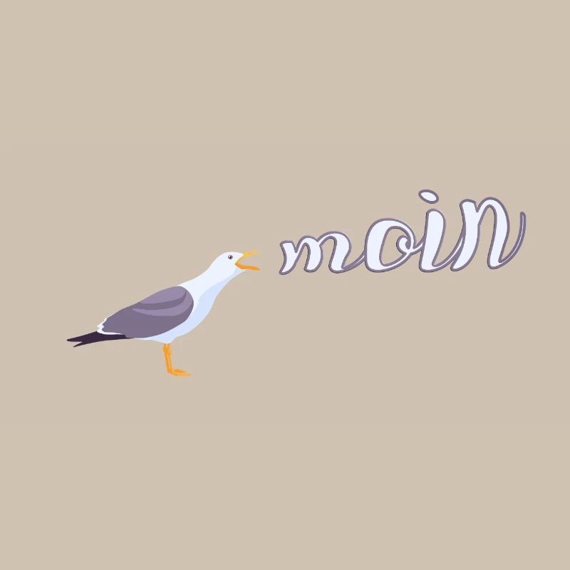 Norddeutsch Möwe Moin Design