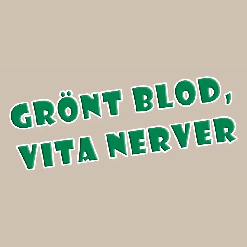 Nerfs blancs sang vert