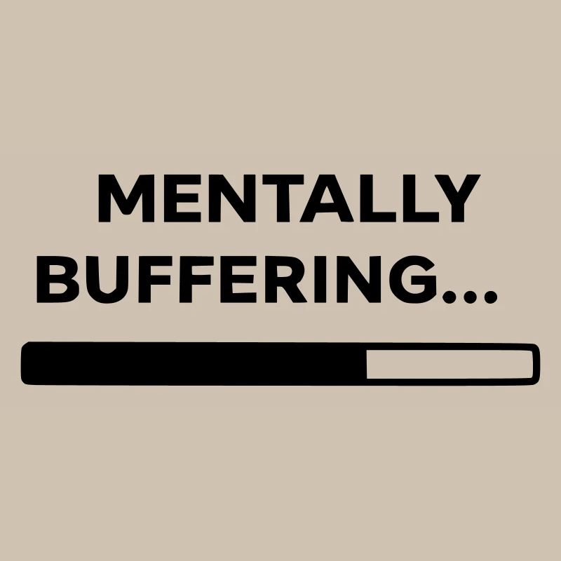 MENTALLY BUFFERING... | Minimal Loading Bar Design