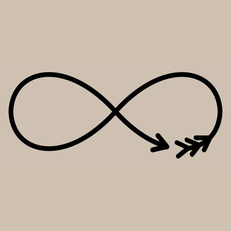 Flèche du Signe de l’Infini Cadeau Amour