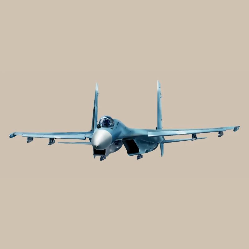 Conception d’avion de chasse bleu