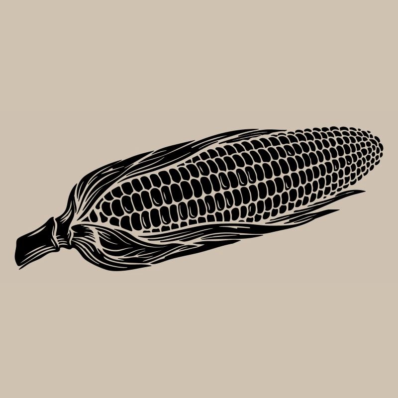 Corn on Cob Silhouette