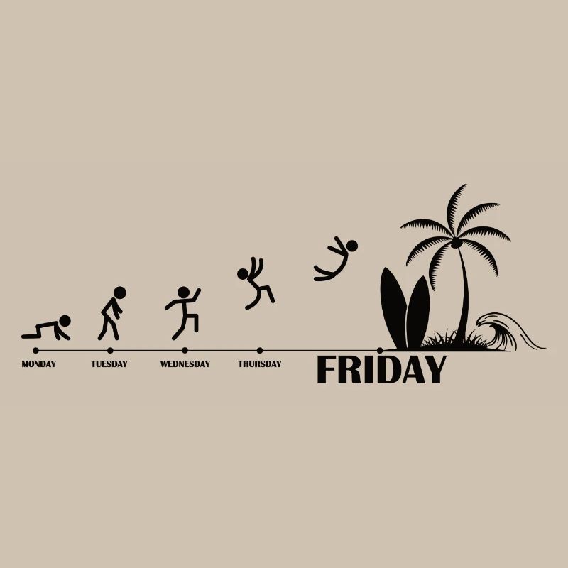 Endlich Freitag Strand Evolution