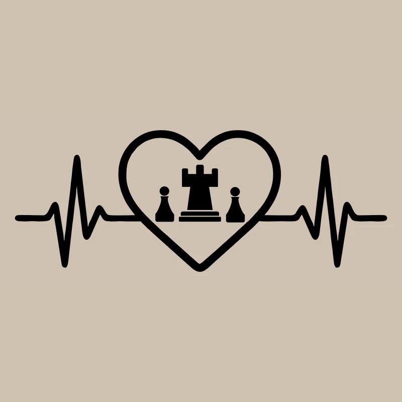 Chess Game Heart Strategy