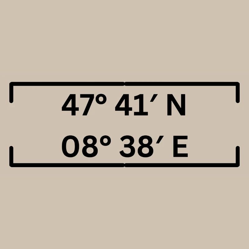 Coordinates Schaffhausen Minimalist