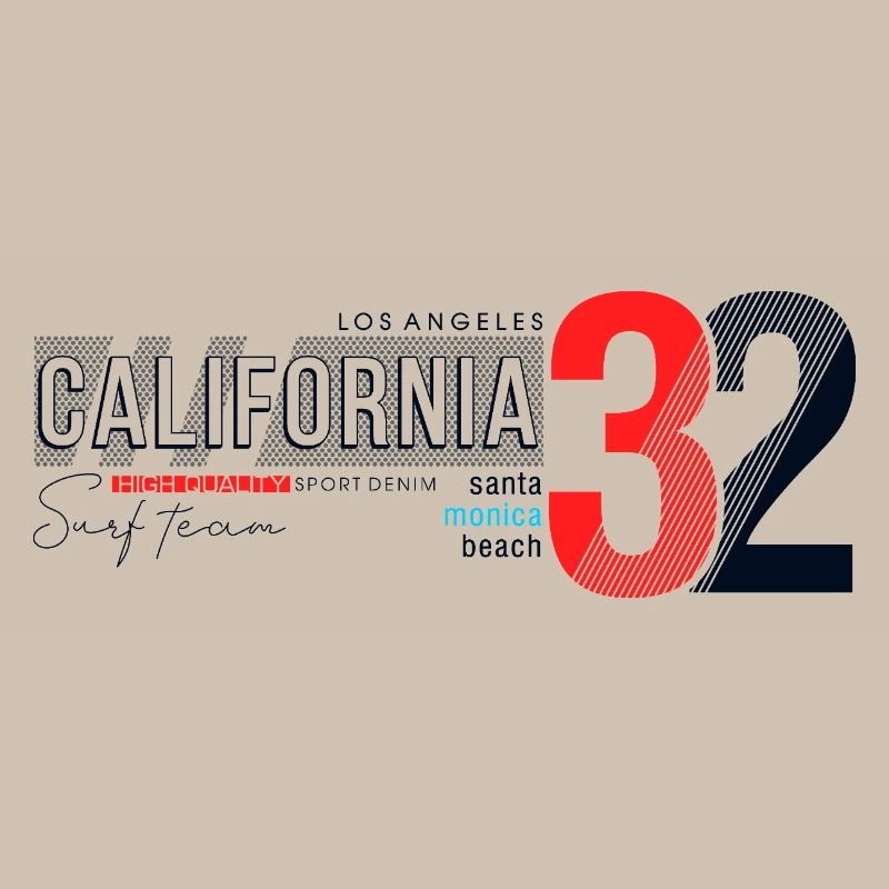 Conception de l’équipe de surf de Californie