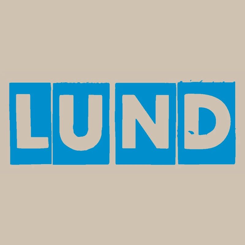 Lund – Blue Text Design