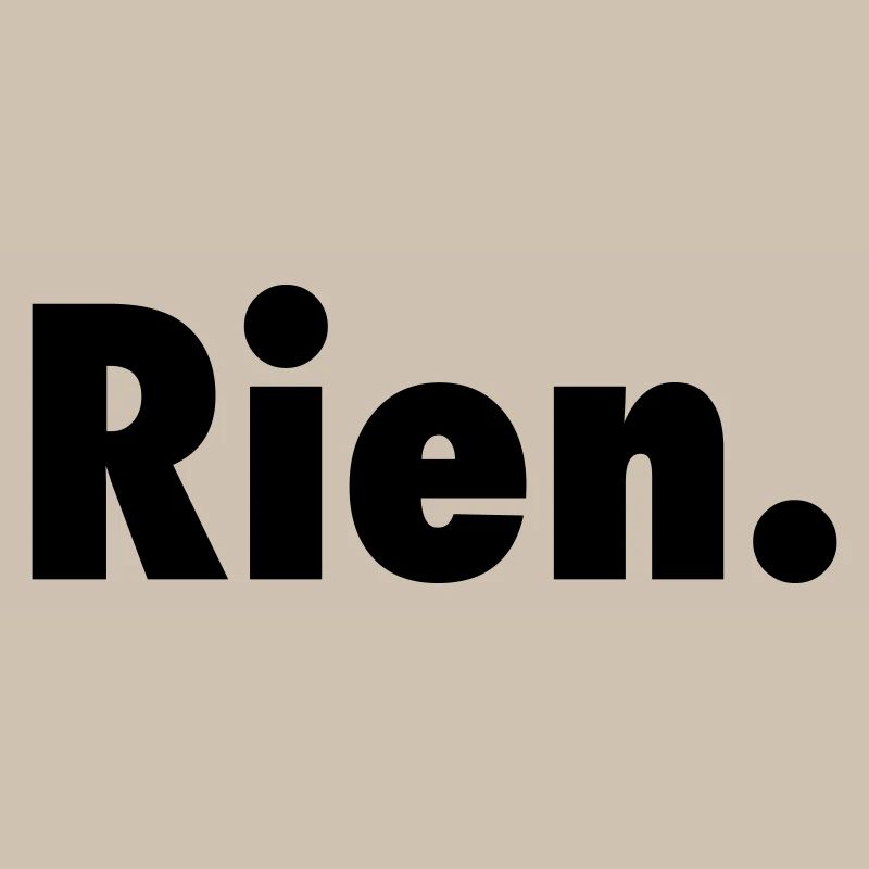 Nichts. Oder fast nichts satirischer Slogan Anti-Slogan