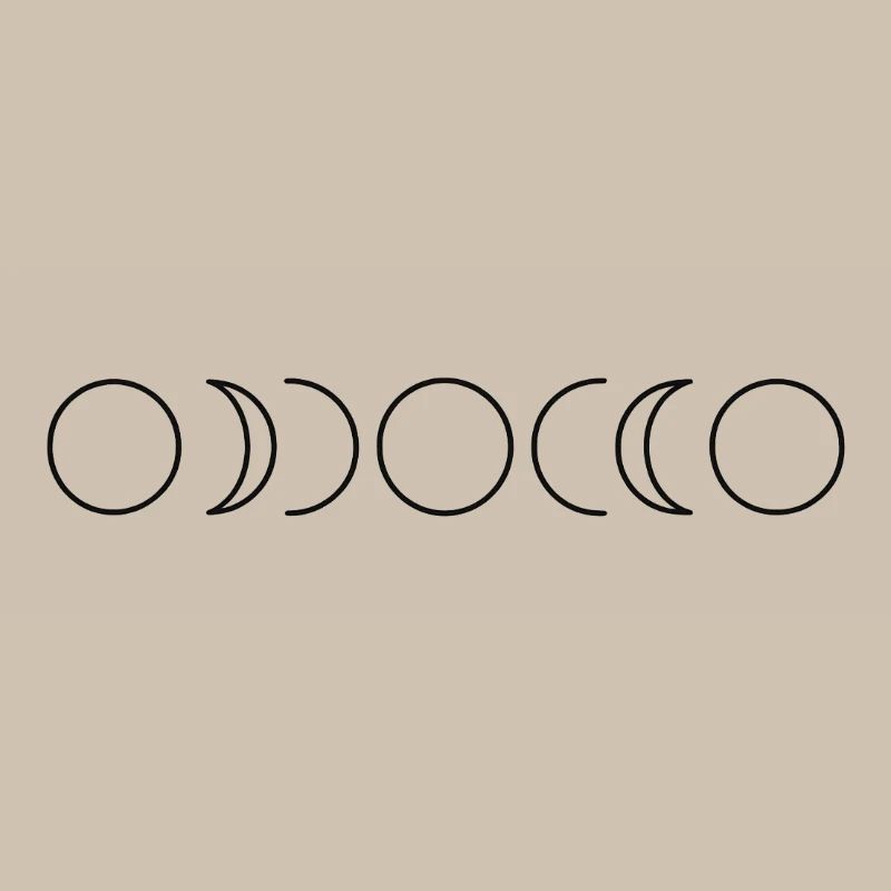 Celestial Phases Moon Art Design