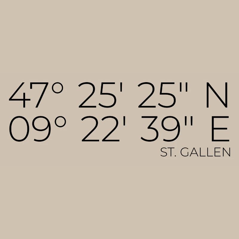 Coordinates St. Gallen