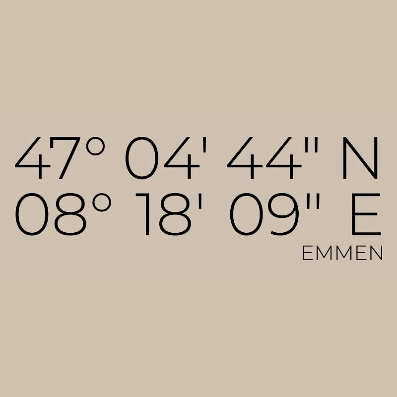 coordinates Emmen, Switzerland