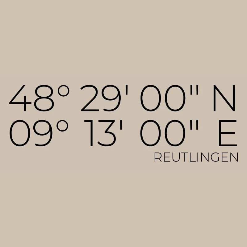 Coordinates Reutlingen