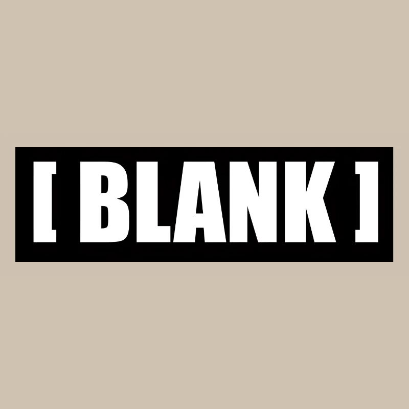 [ Blank ] No Logo Typografie