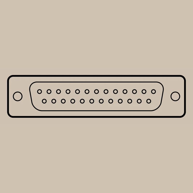 DB 25 Connector Parallel, Drucker