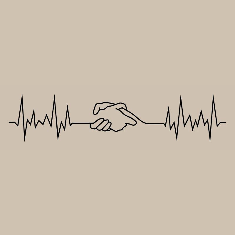 wave peace handshake