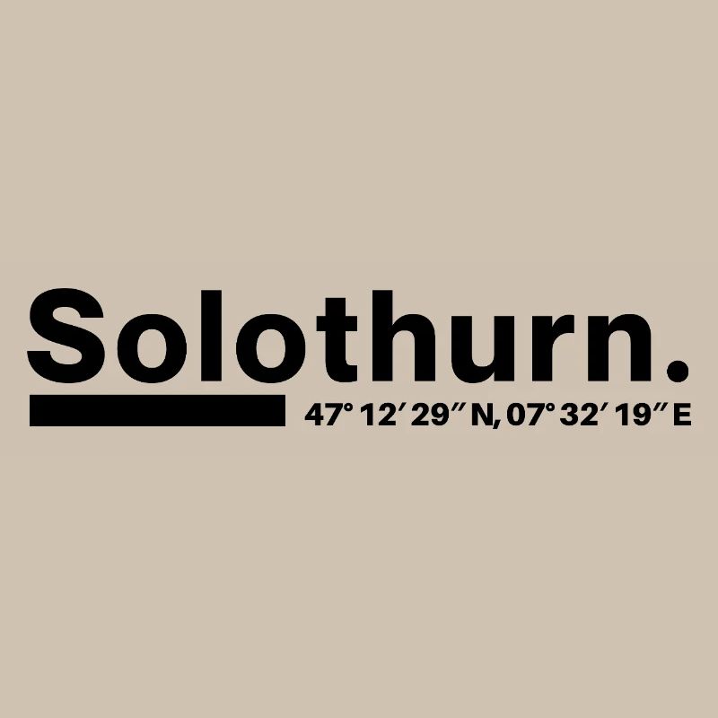 Solothurn coordinates Canton Switzerland