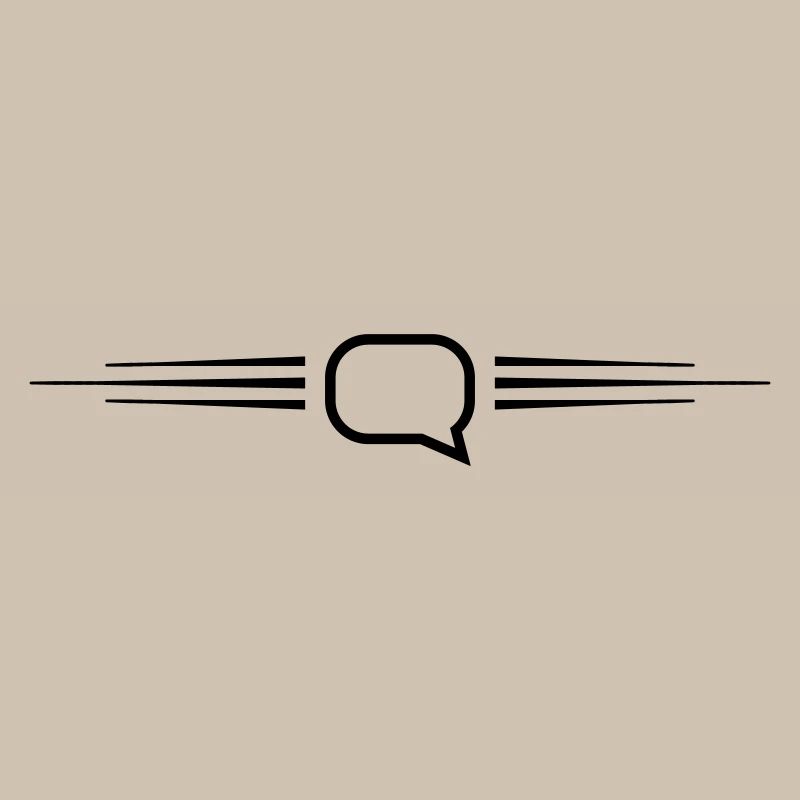 Ligne de bulle de dialogue