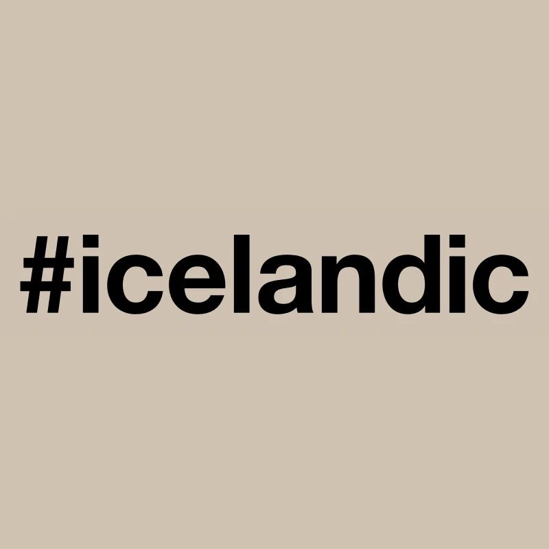 Islande Islande Isländer Hashtag