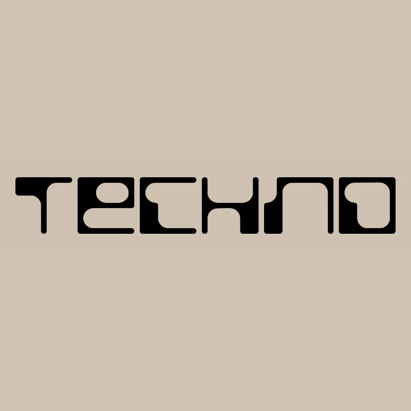 Logo techno audacieux