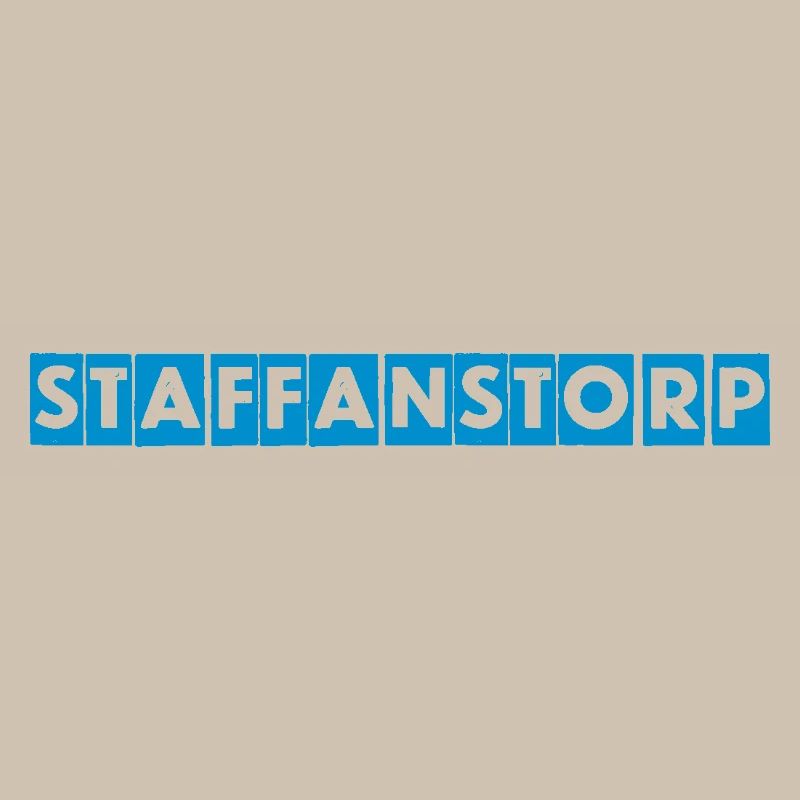Staffanstorp – Conception de texte bleu