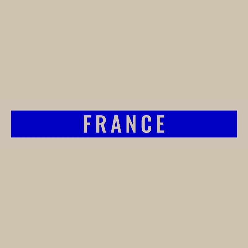 France Rectangle Bleu