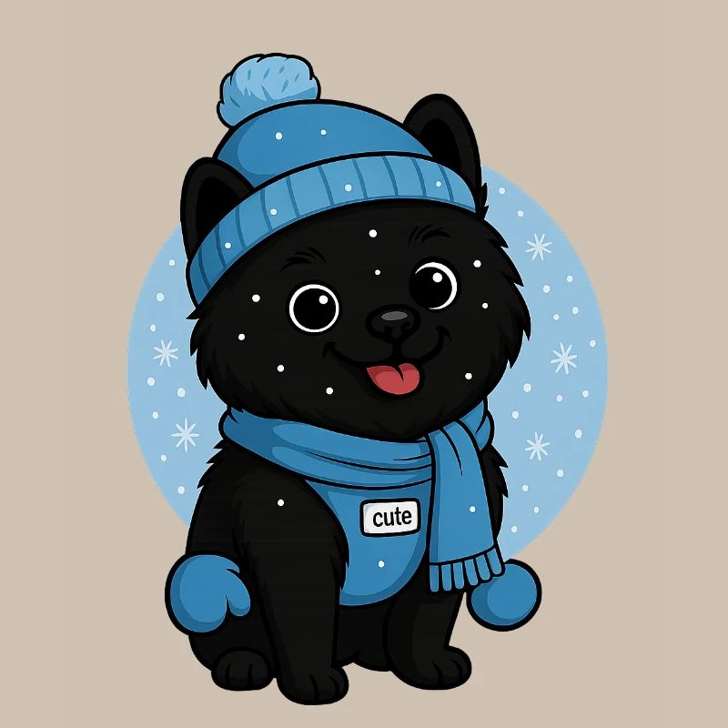 Cuddly Dog Winter Magic