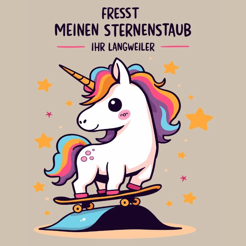 Skateboard-Einhorn