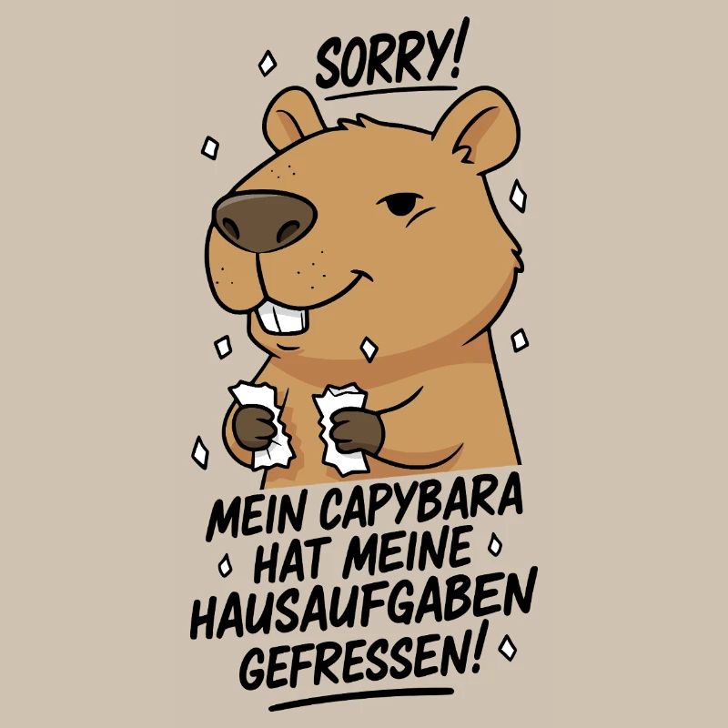 Pardon! Capybara a mangé mes devoirs