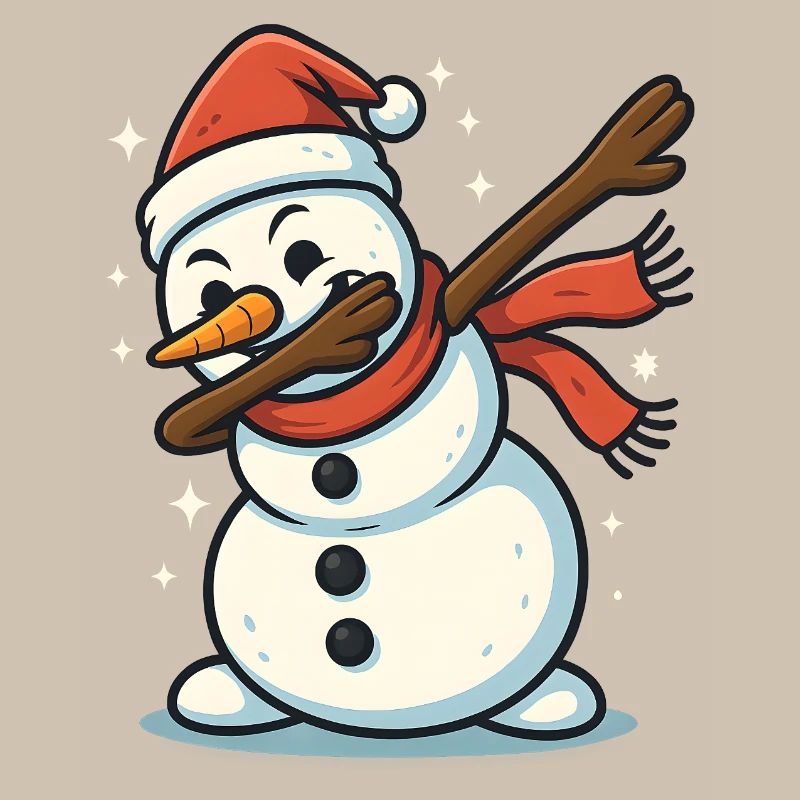 Dabbing Snowman Dab