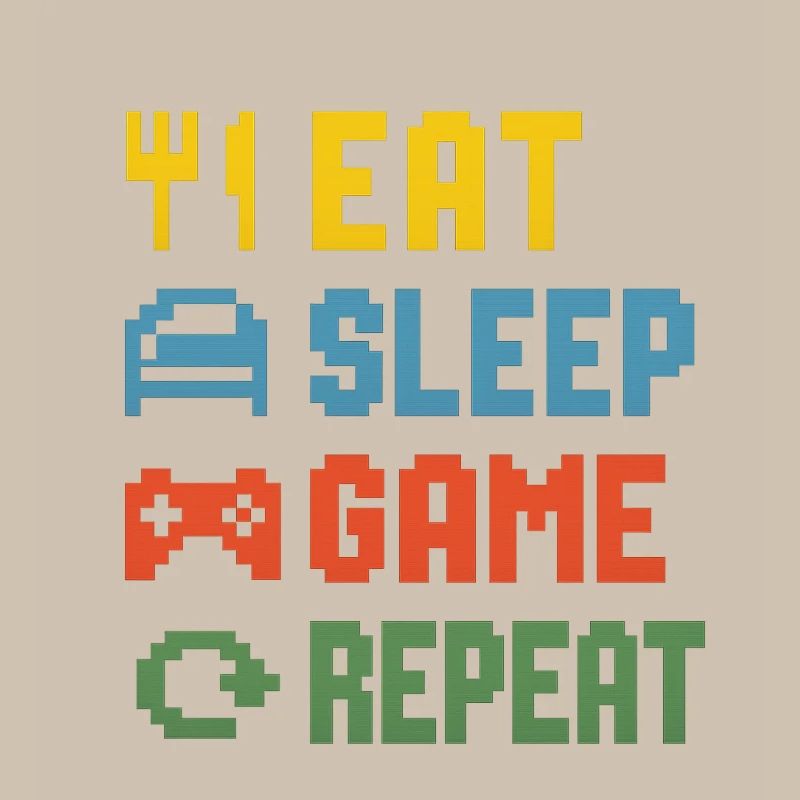 Manger dormir jeu Répéter