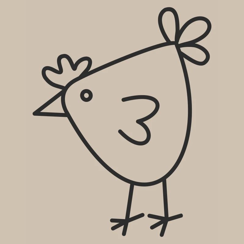 Dessin animé Joyeuse Poule