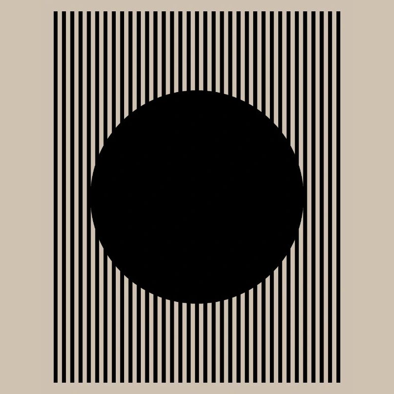 Conception en forme de cercle noir