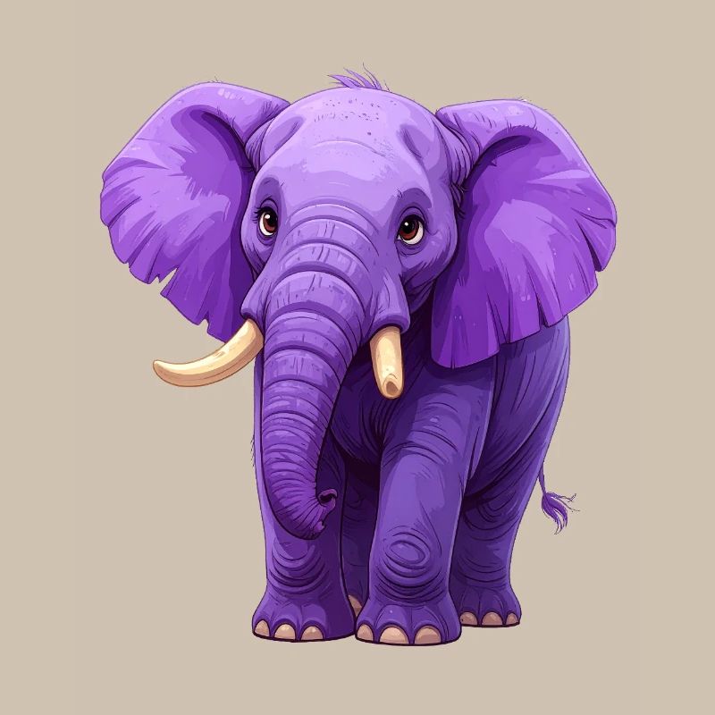 éléphant violet